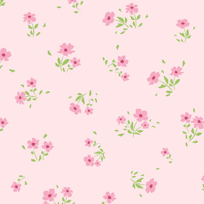 Ditsy Pink Flowers