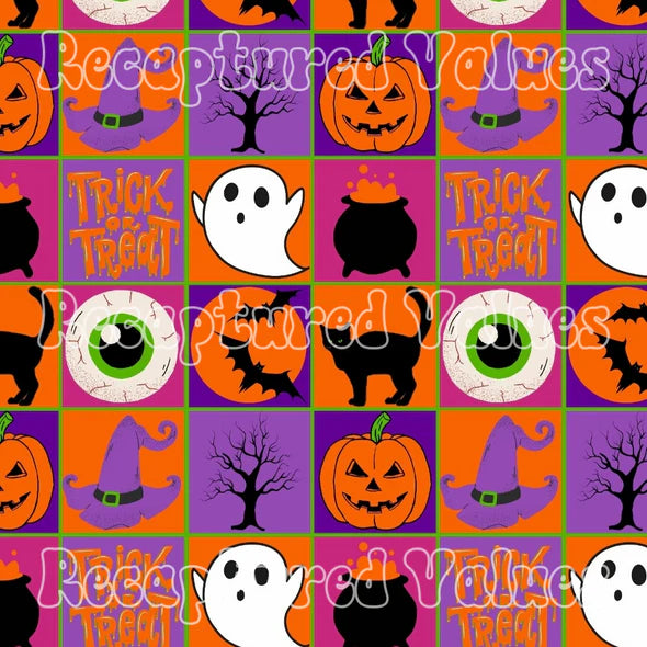 Halloween Vibes Checkers