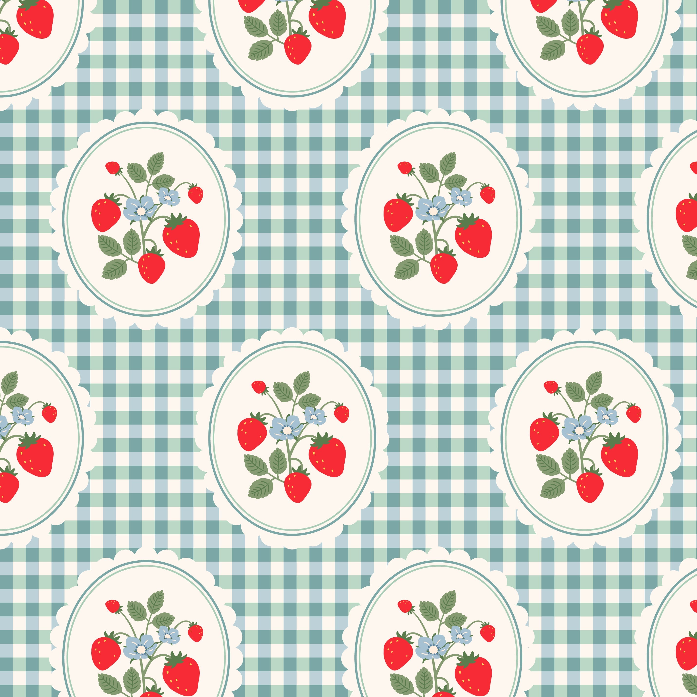 Strawberry Gingham