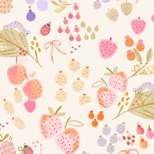 Berry Ladybug Floral