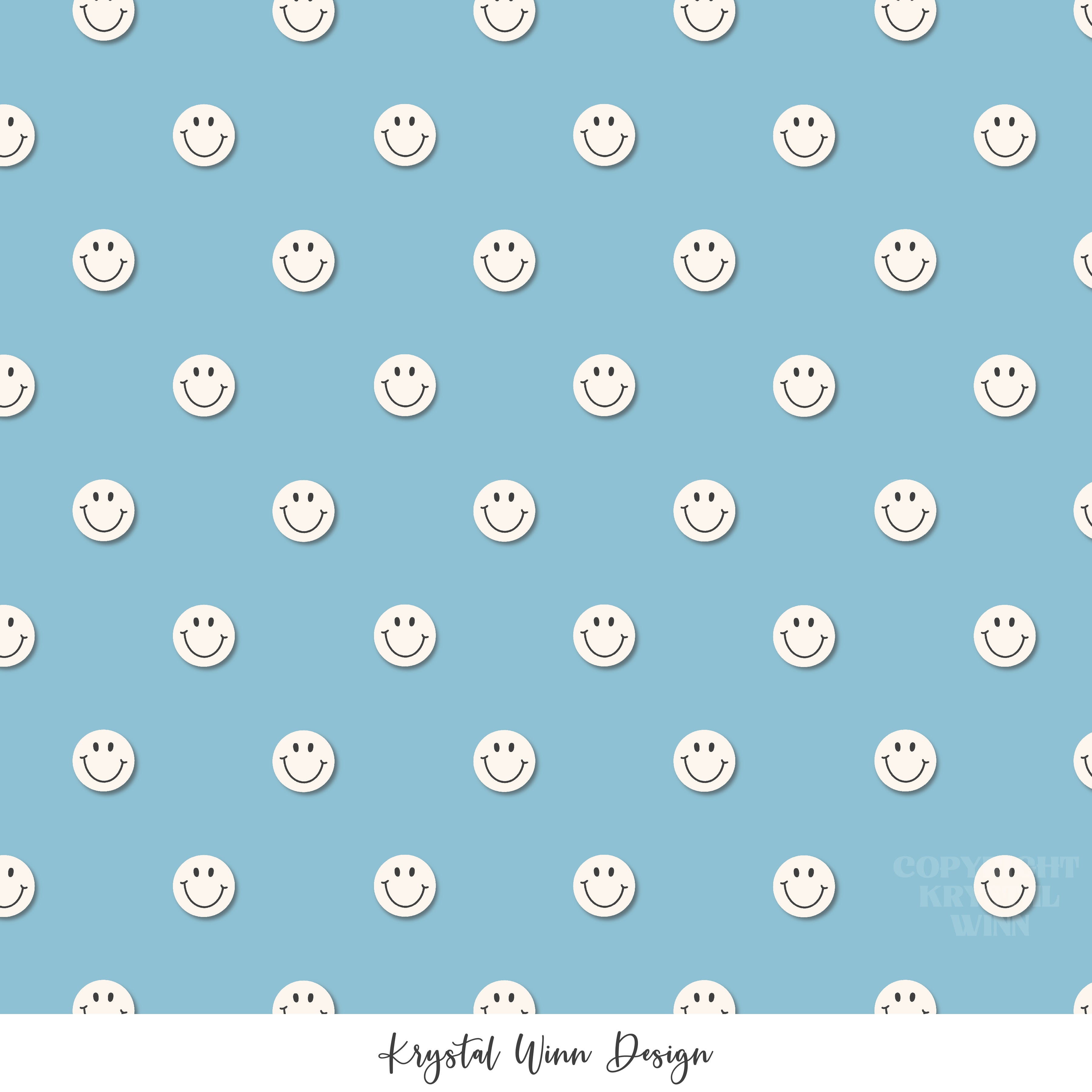 Back 2 School 2.0 Smiley Blue