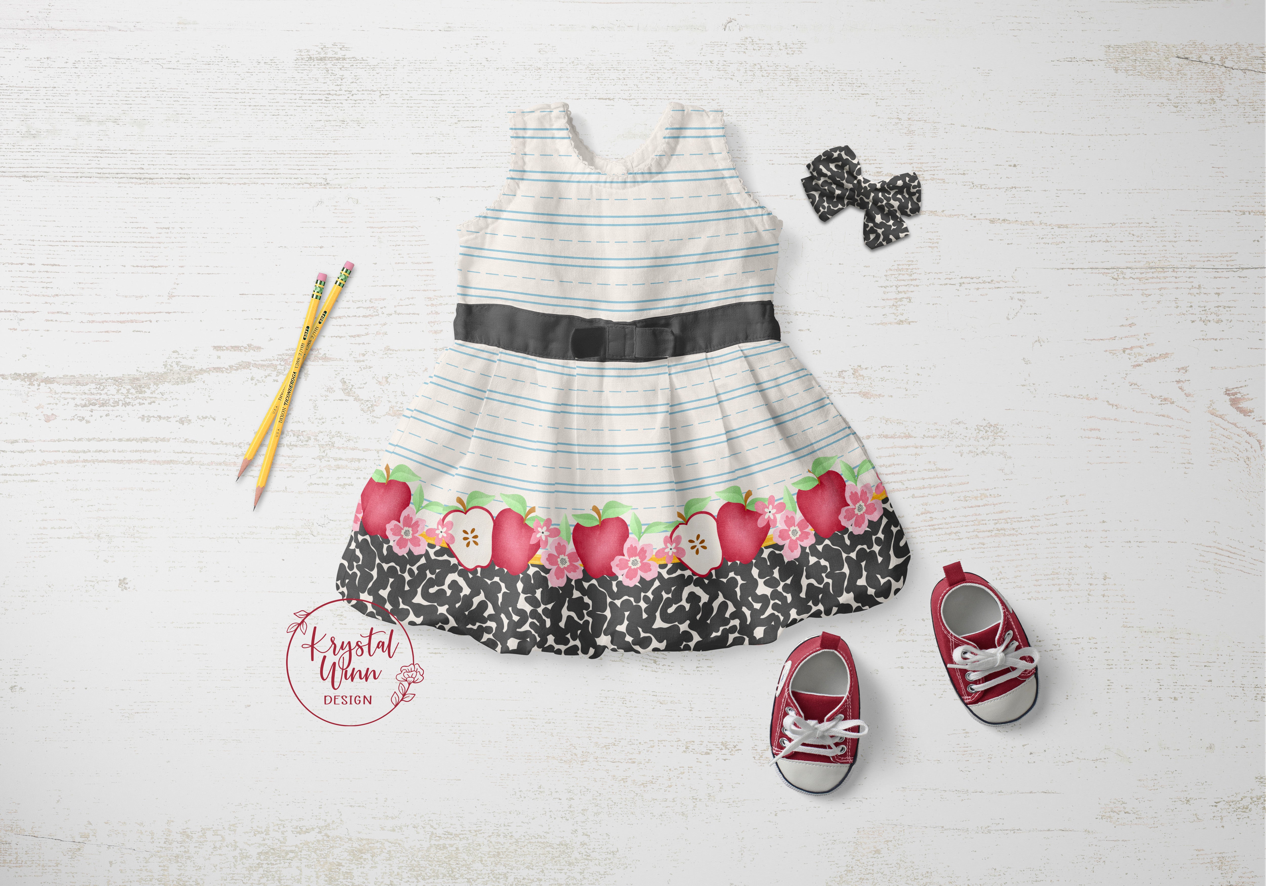 Back 2 School 2.0 Border- Apple Floral.