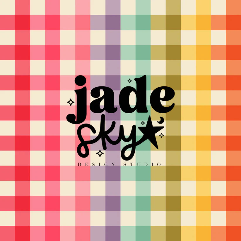 Spring Forest Rainbow Gingham