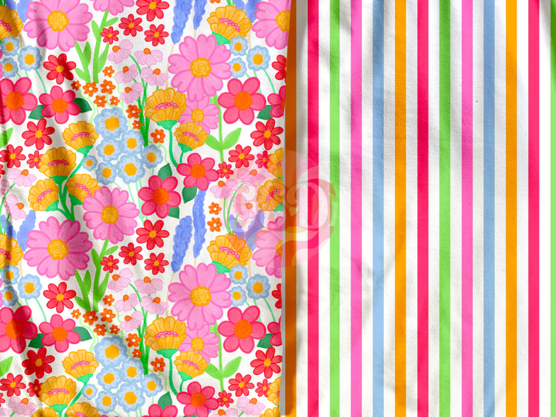 summer floral fabric golden souls 