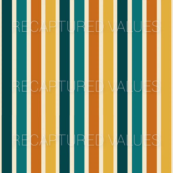 Teal Meadow Stripes