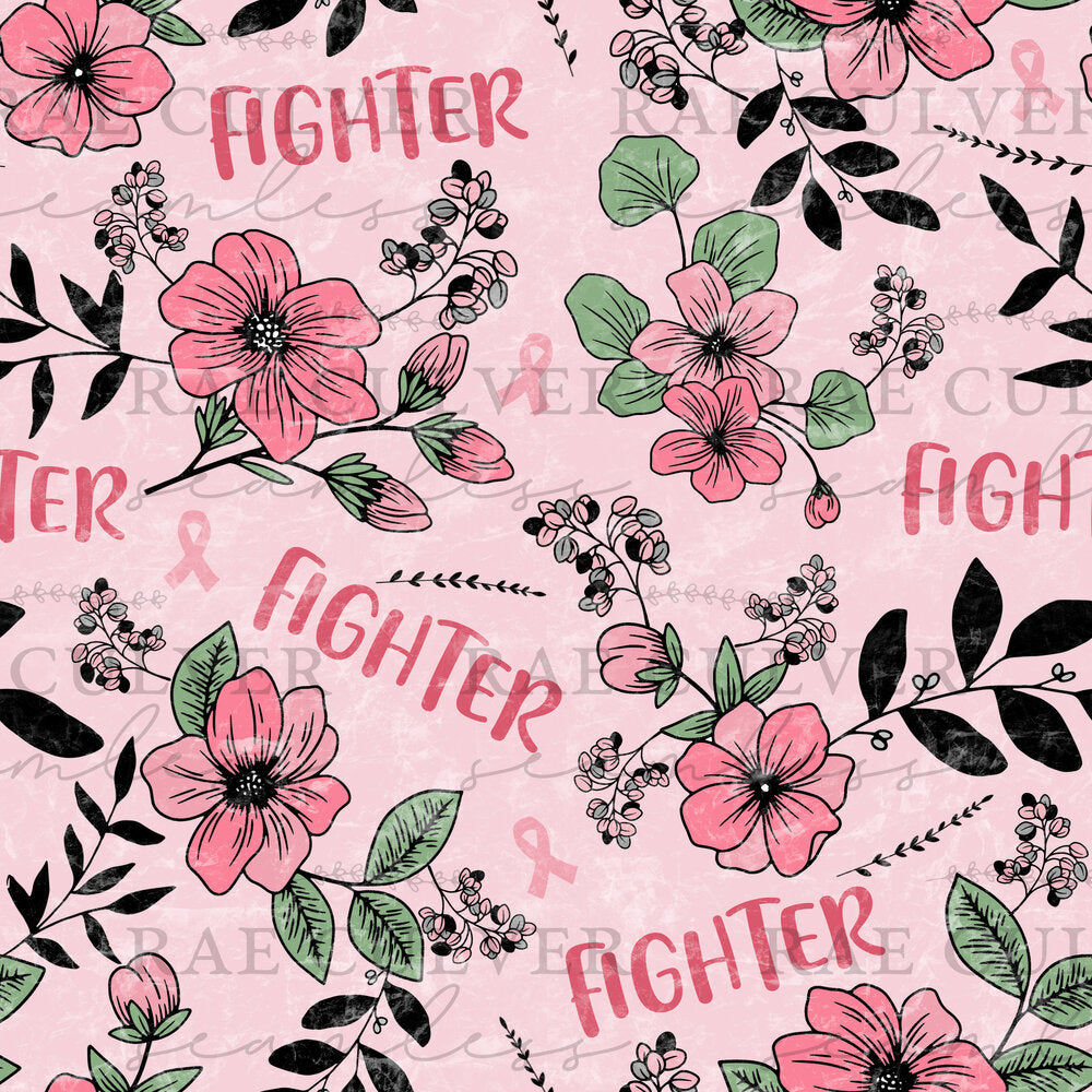 Fighter Floral | Breast Cancer Awareness