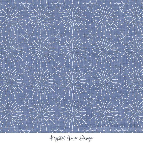 Yankee Doodle Fireworks blue