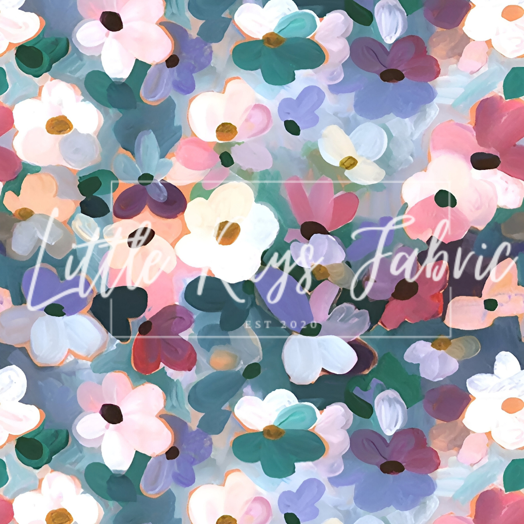 Watercolor Green Floral