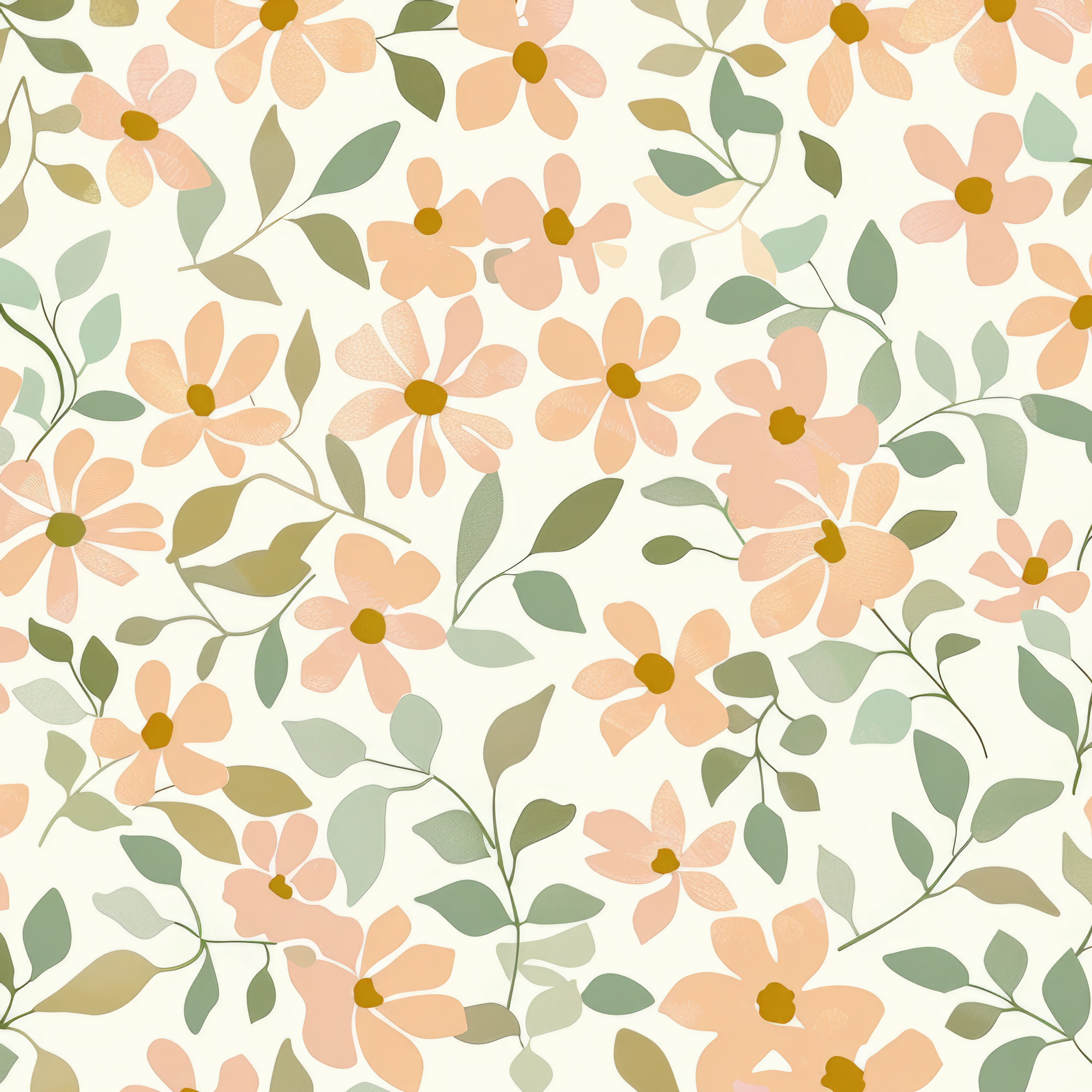 Pink and Gold Feminine Floral