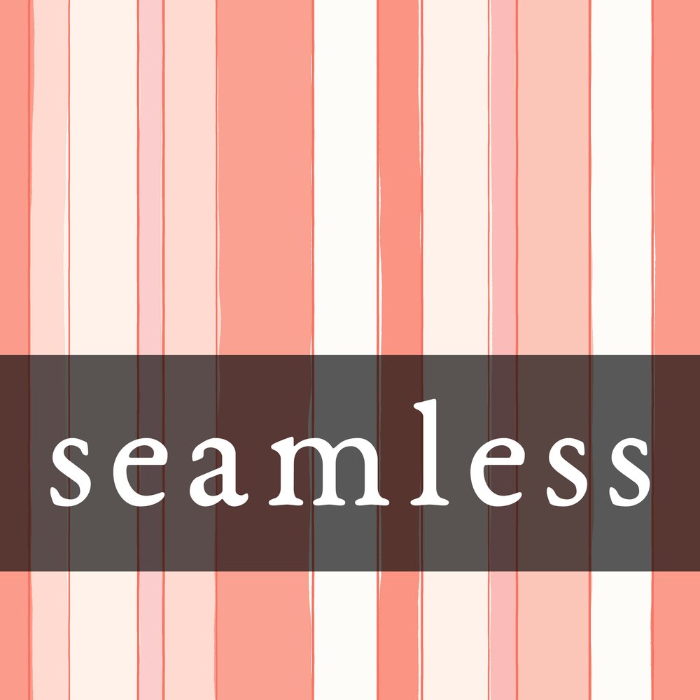 Pink Acorn Floral Stripes