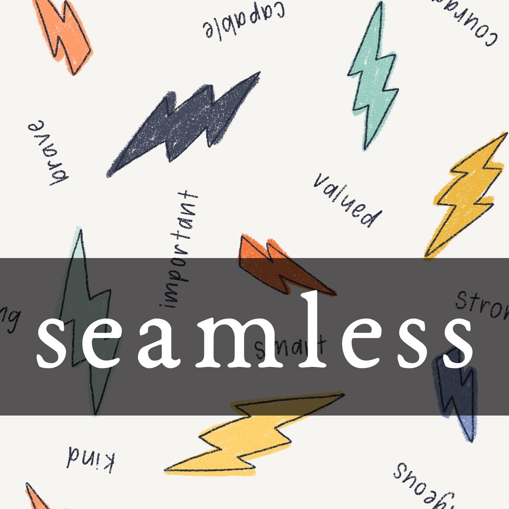 Scribbly Crayon Lightning Bolt Affirmations