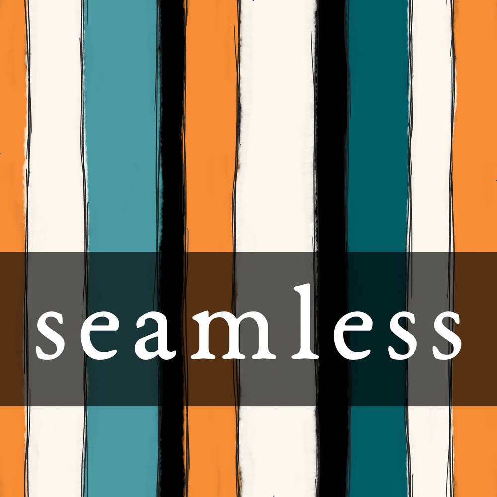 Sketchy Ghost Flower Stripes