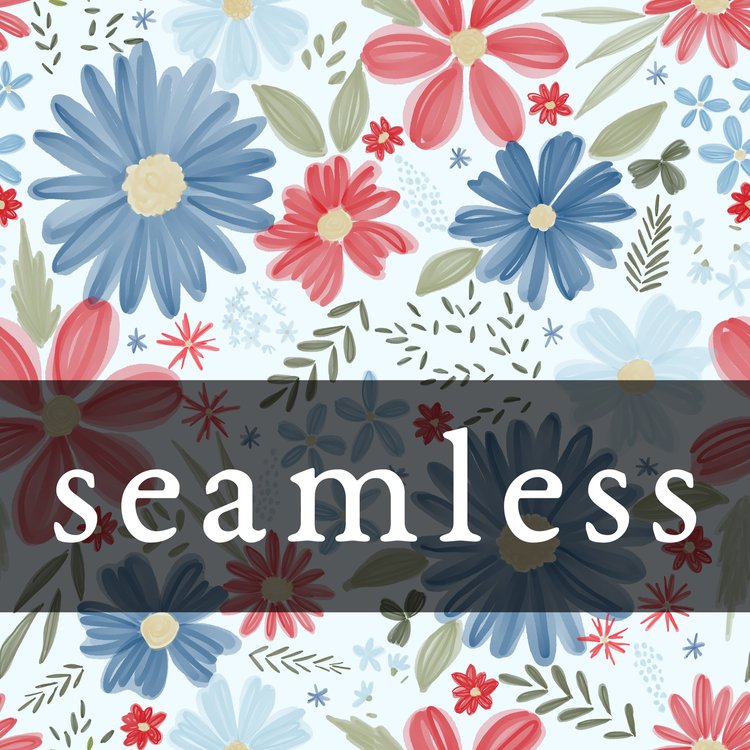 Sketchy Spring Floral RWB