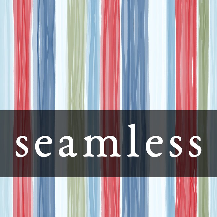 Sketchy Spring Floral RWB stripes