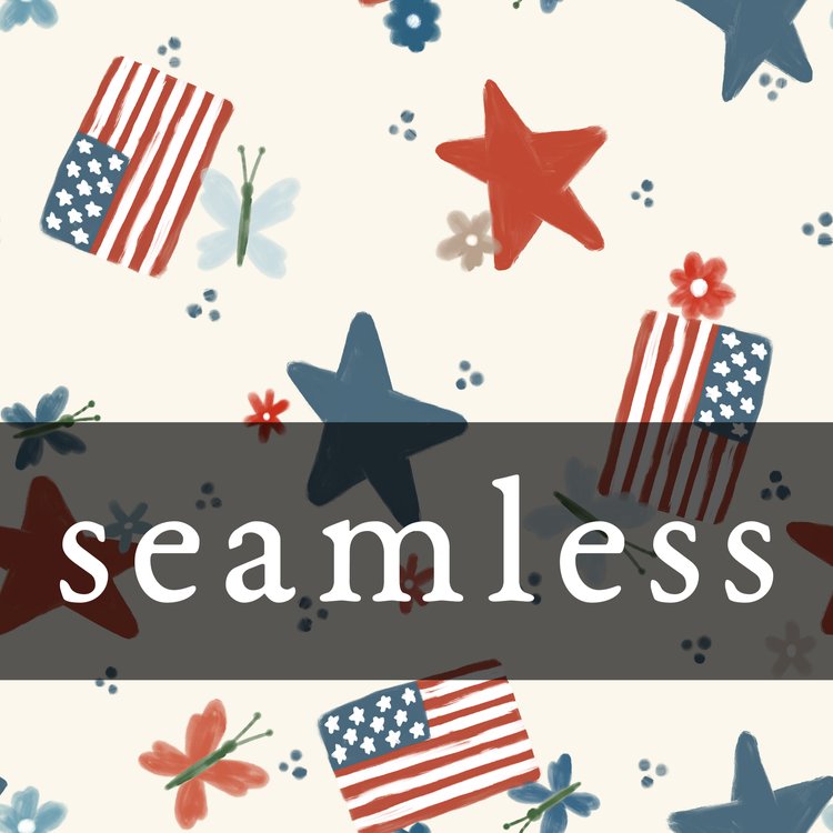 USA Flag Garden Butterflies