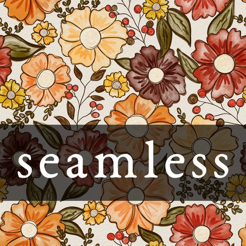 Wavy Watercolor Floral Fall