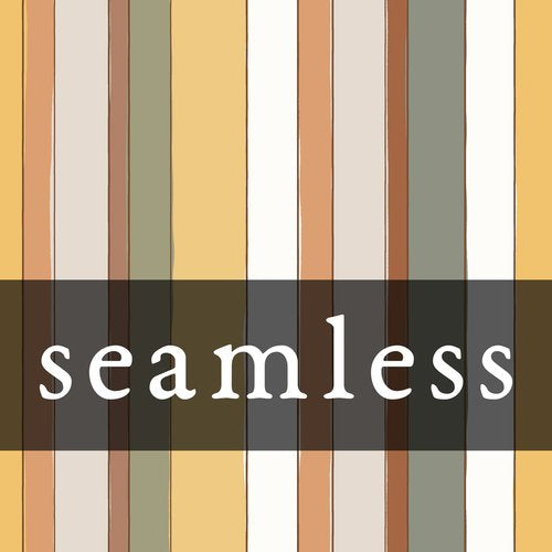 Yellow Acorn Floral Stripes