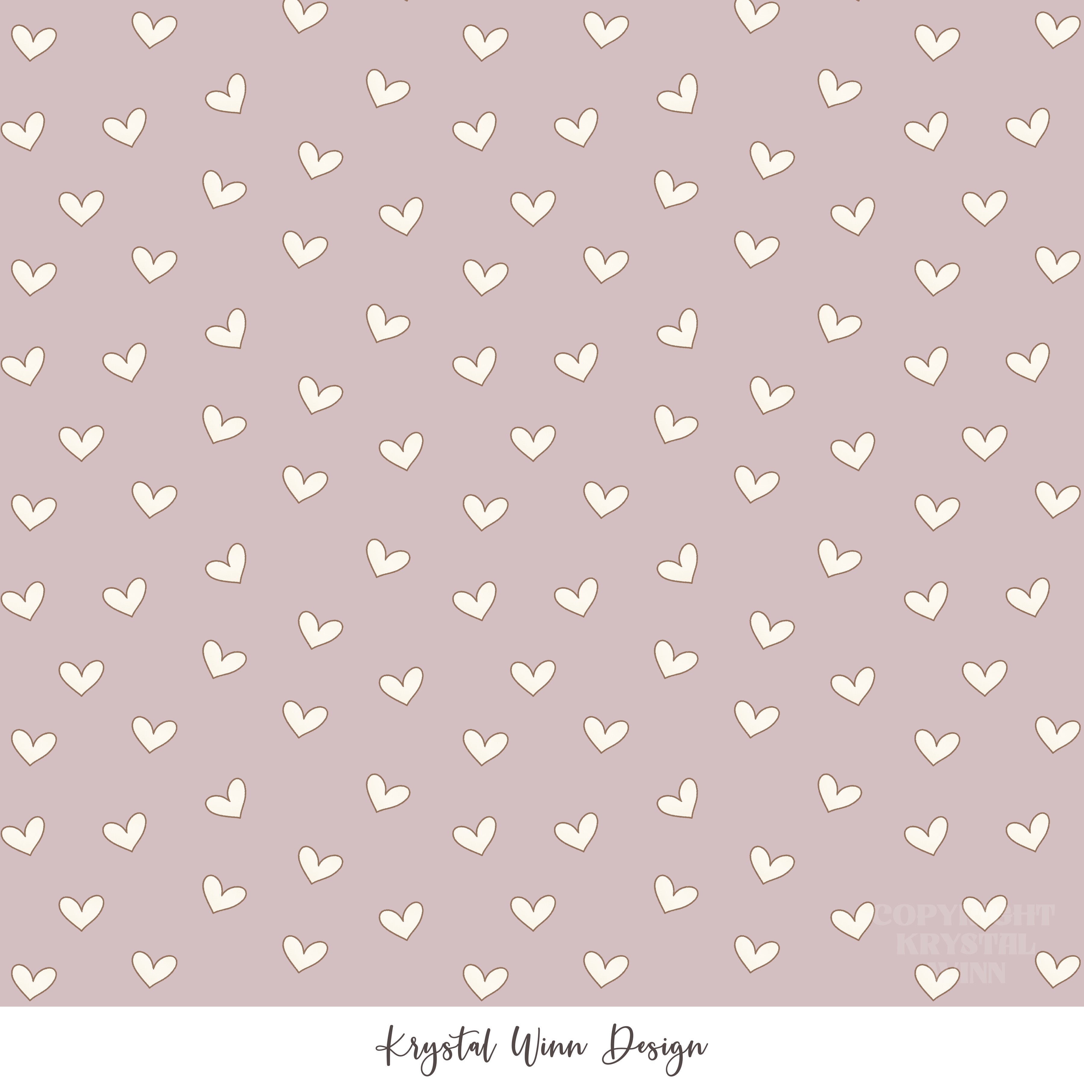 Puppy Love Hearts Lavender