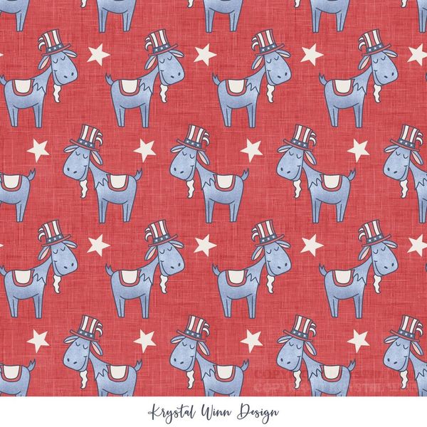 Yankee Doodle Goats Red