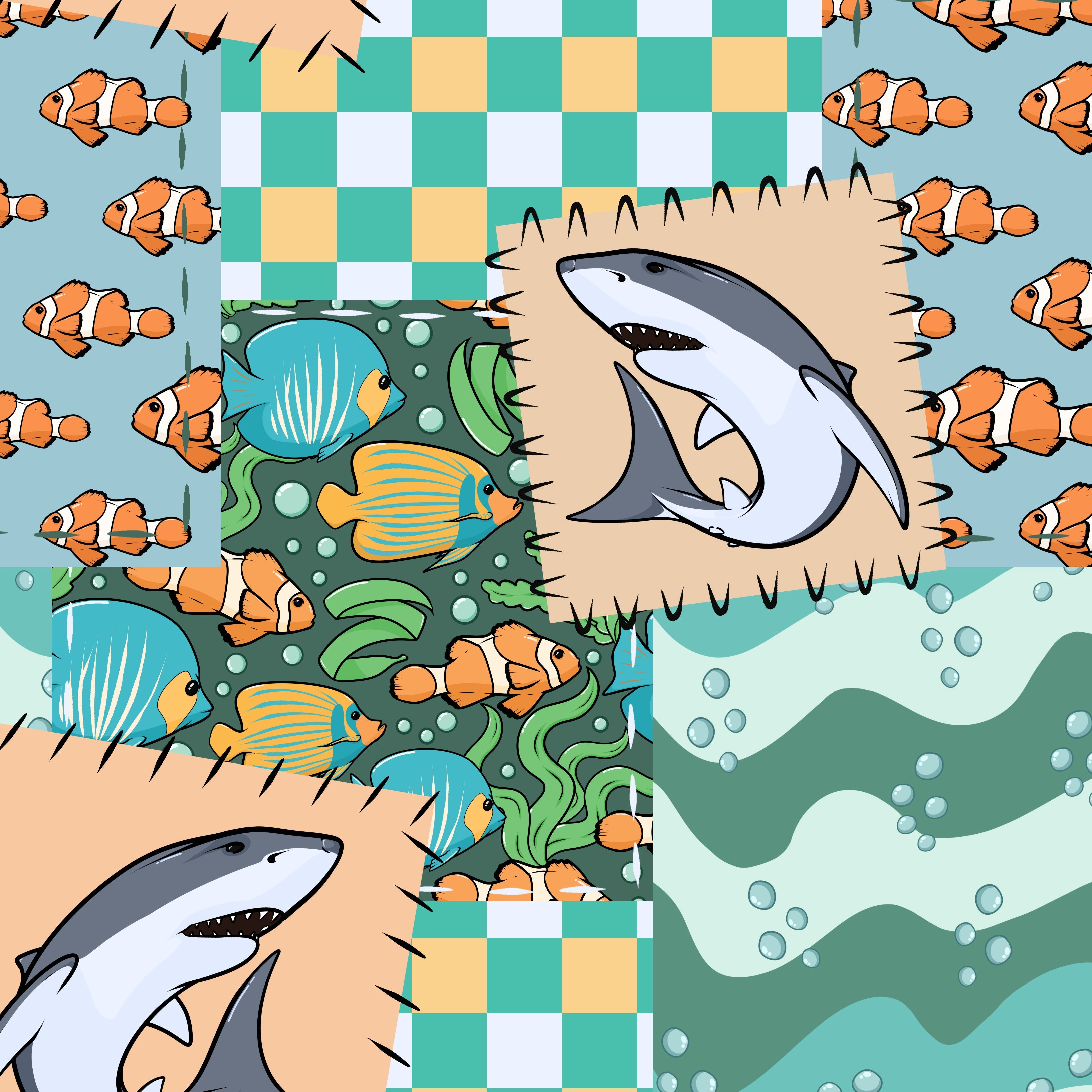 Shark Patchwork