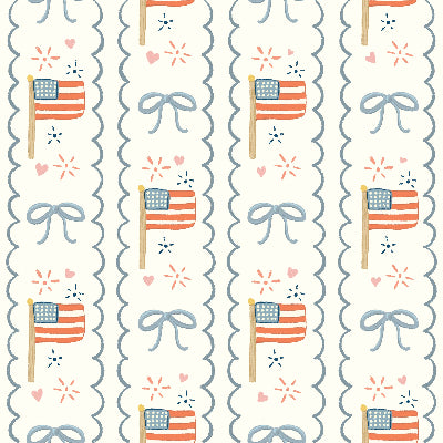 Muted 4th of July Stripes