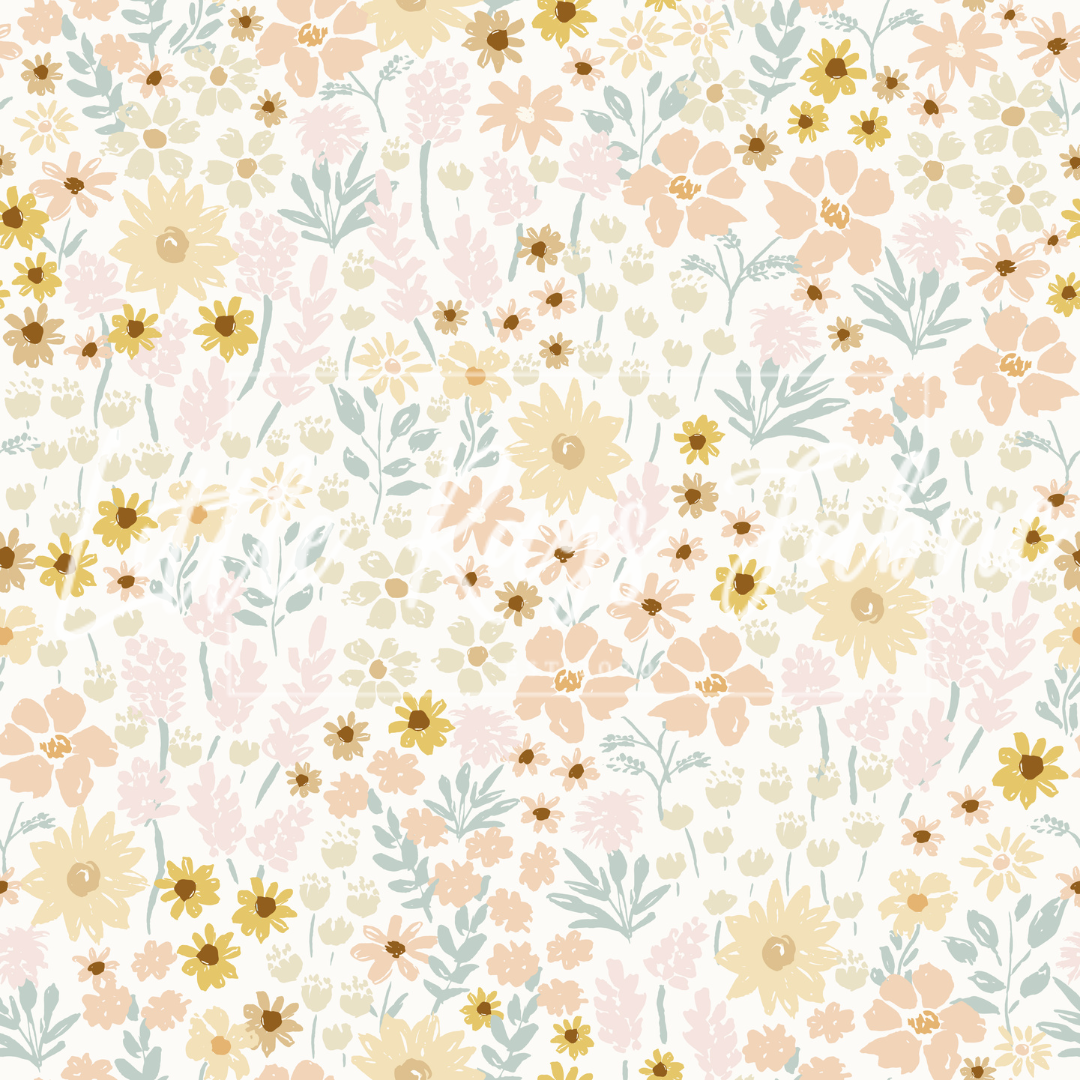 Tiny Pastel Wildflowers