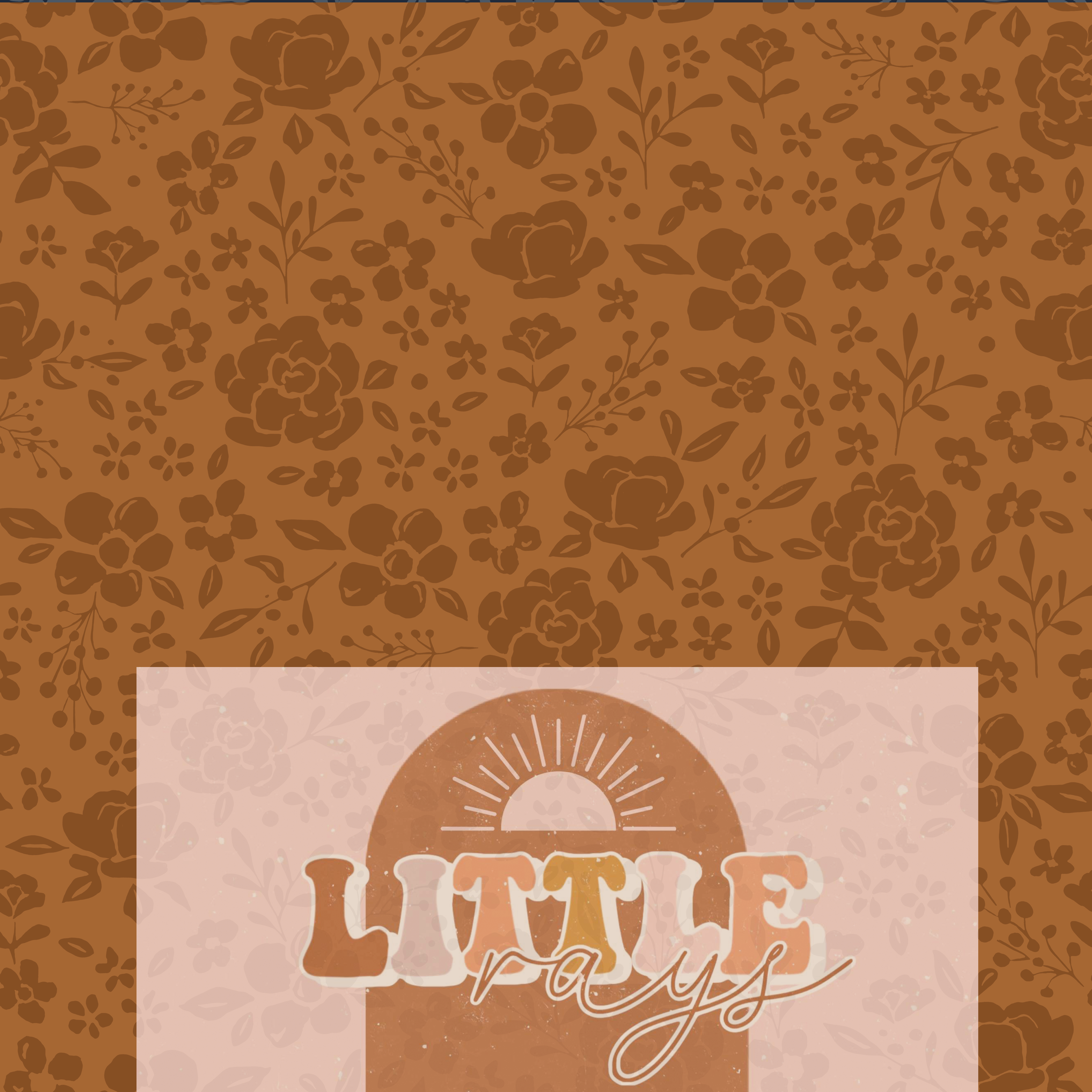 Farm and Meadow Country Floral rust