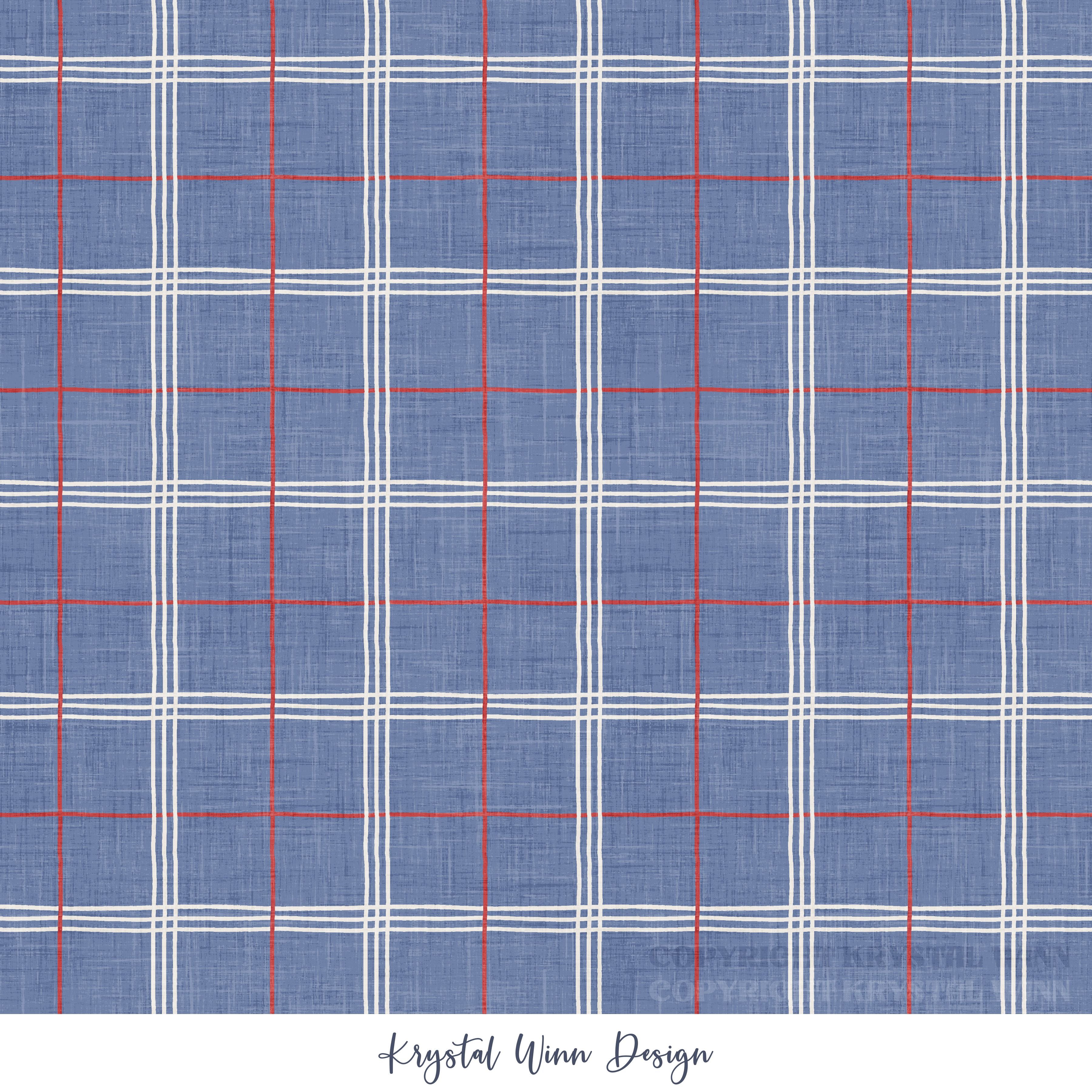 Yankee Doodle Plaid Blue