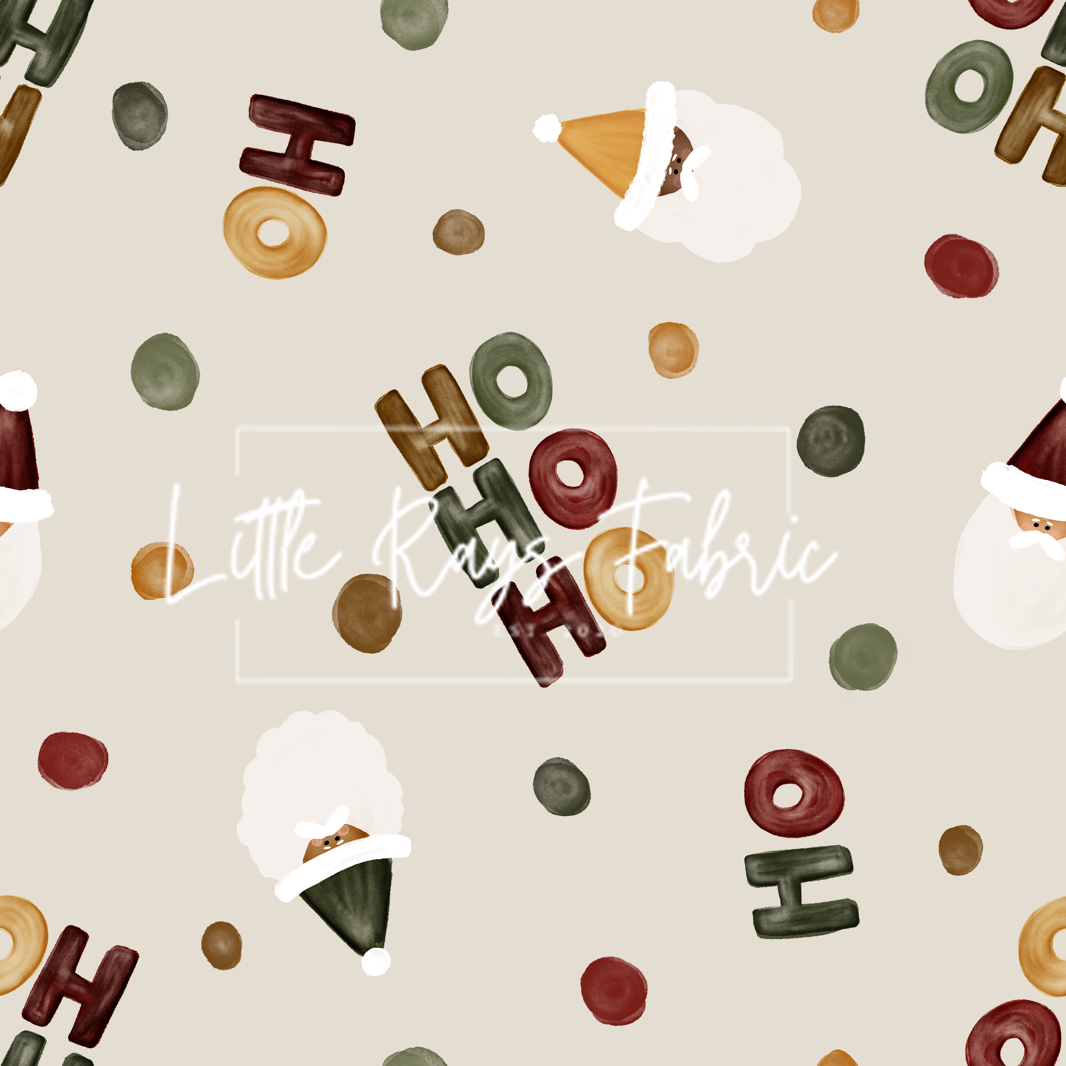 Watercolor HoHoHo