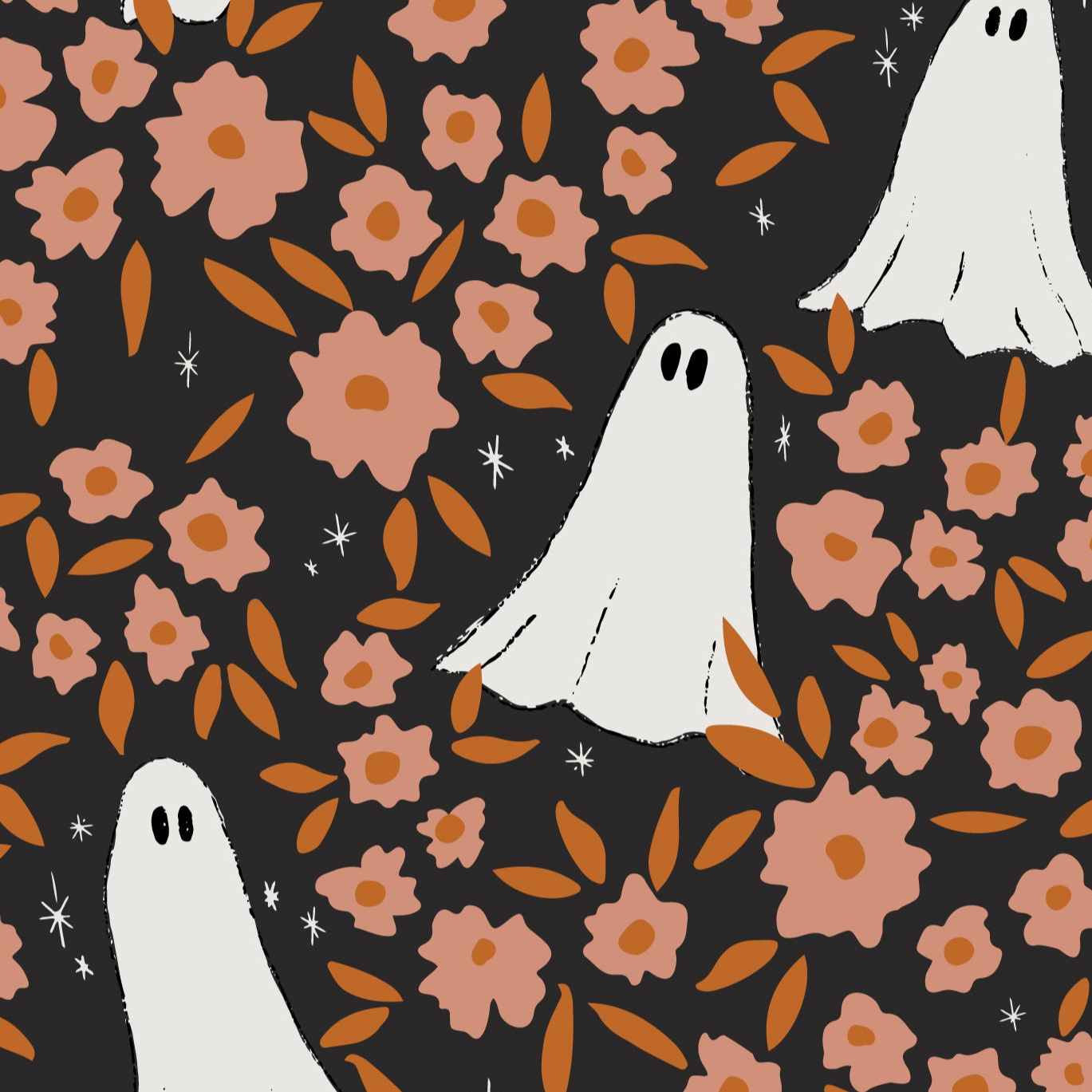 Boho Ghosts black