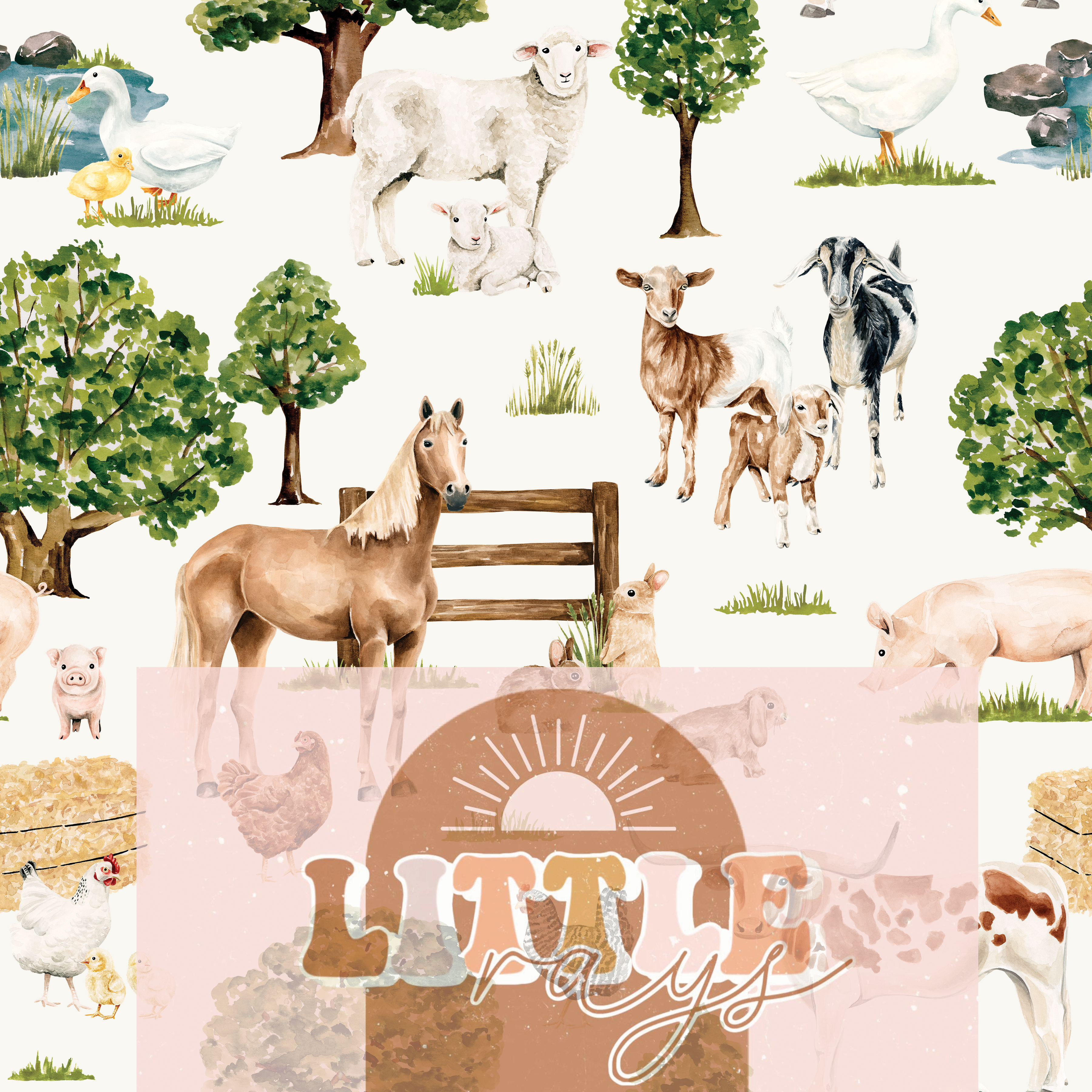 Farm and Meadow Farm Animal countryside