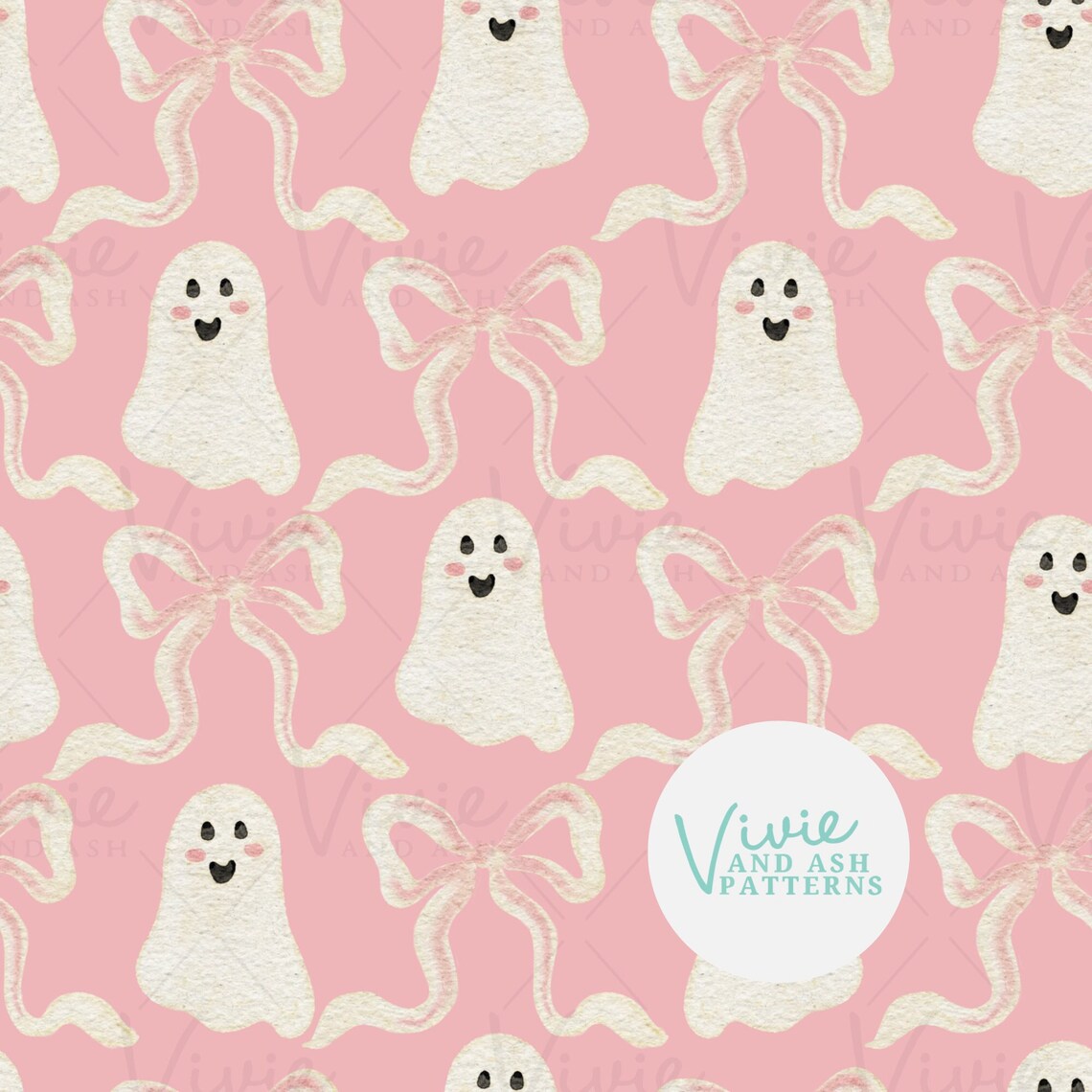 Pink Ghosts and Bow