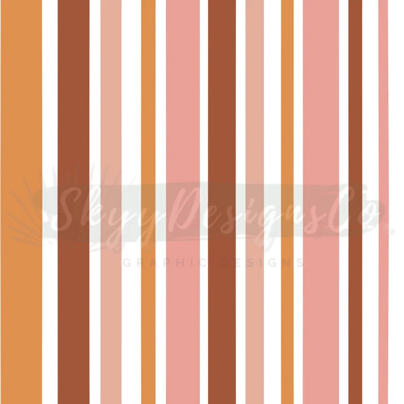 Orange and pink stripes