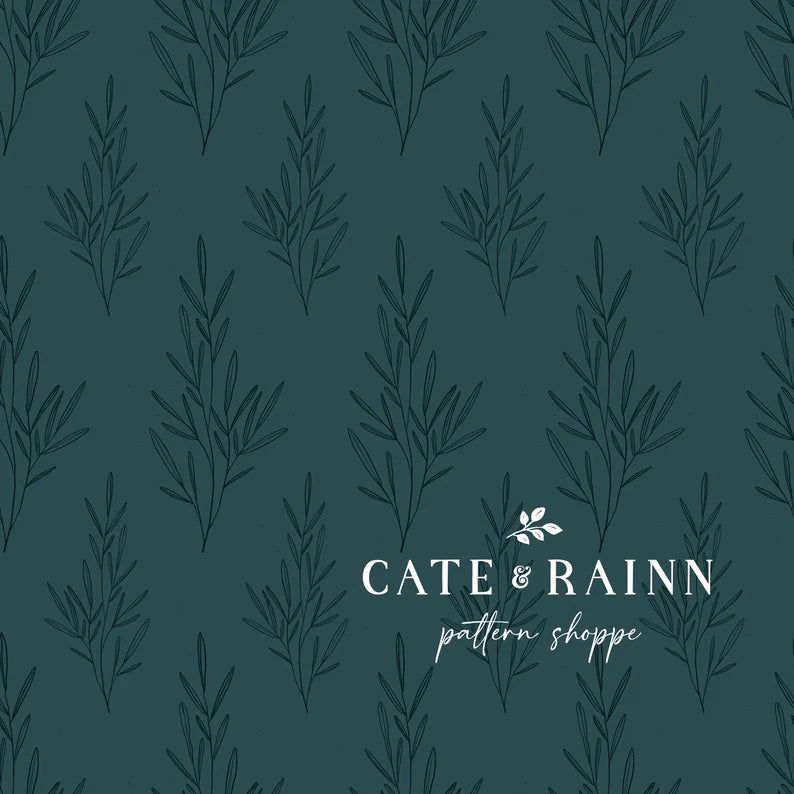 Autumn Amethyst Boho Sprigs Teal