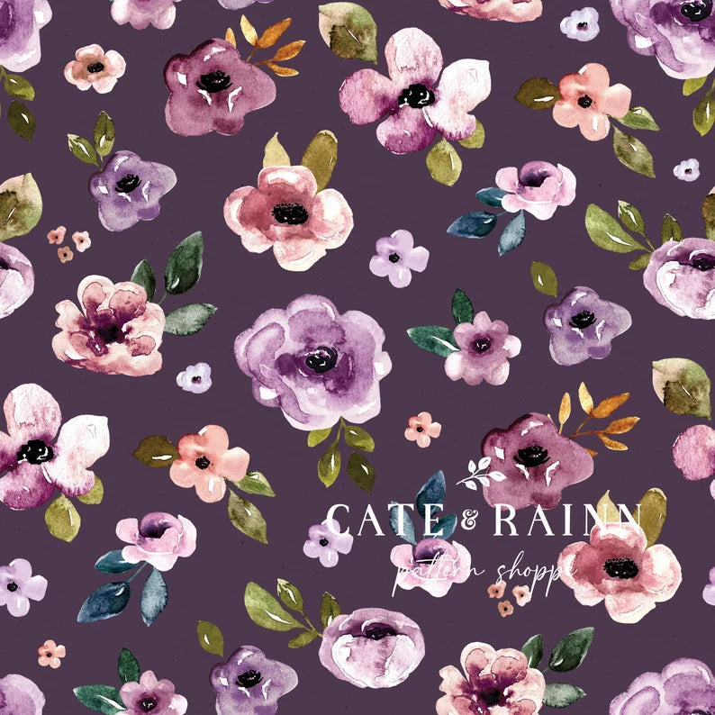 Autumn Amethyst Floral Purple