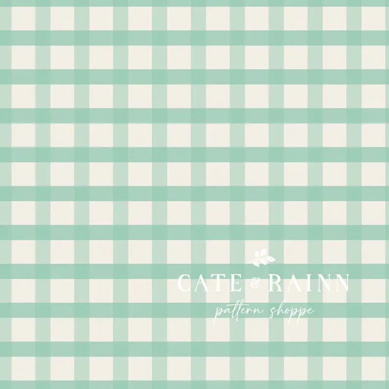 Callisto Moon Mint gingham