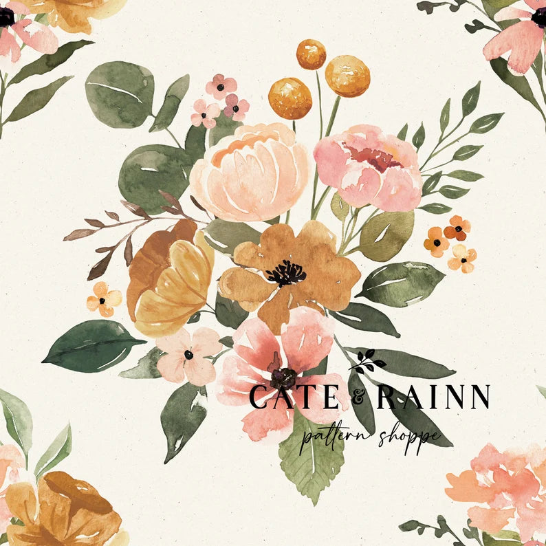 Vintage Boho Floral /White