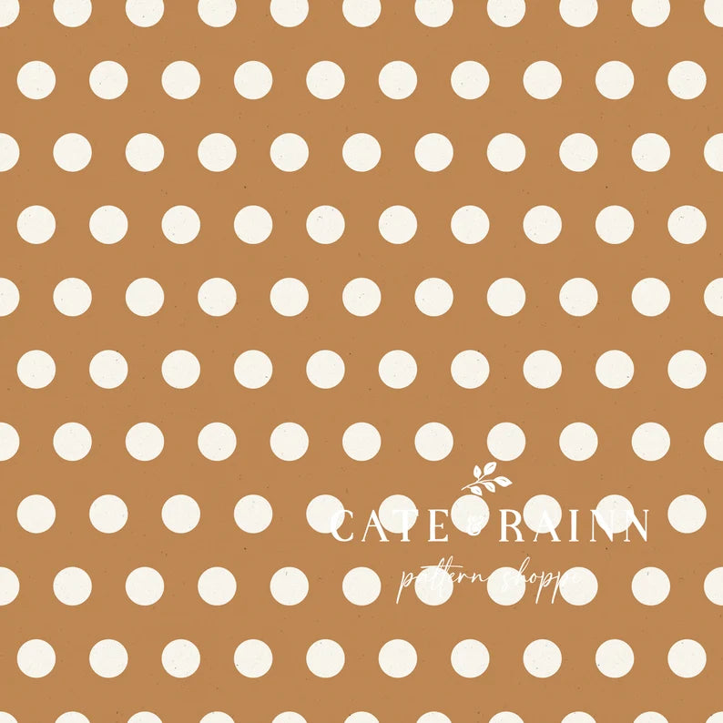 Orange Polka Dot /large