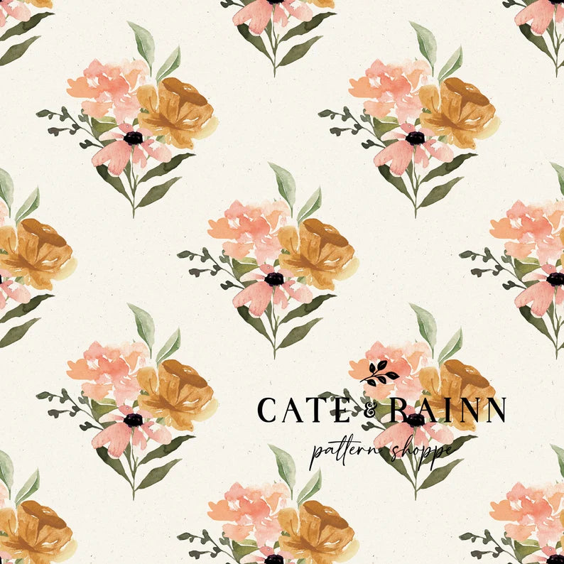 Watercolor Floral/cream