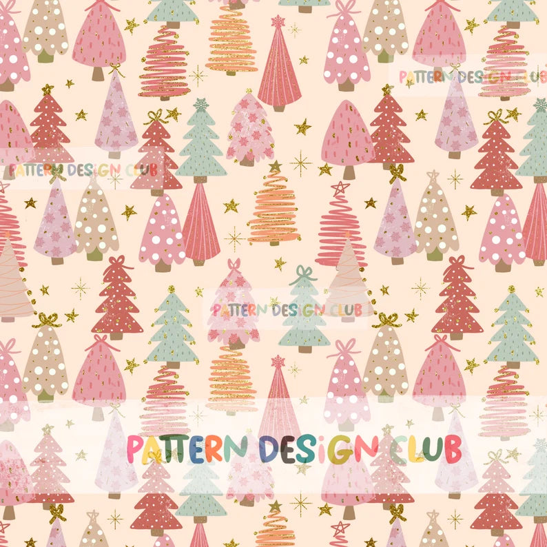 Pink Christmas Trees