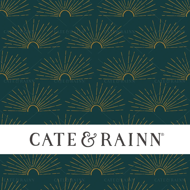 Boho Sunburst navy/orange