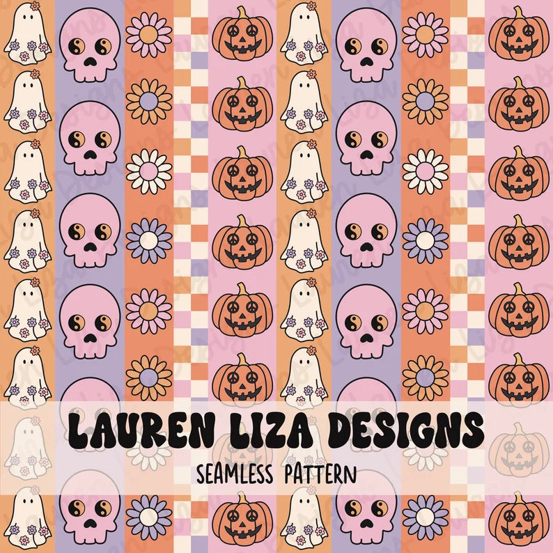 Retro Halloween Stripes