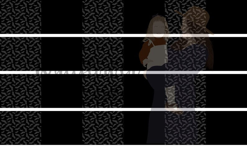 12-1 (8.25x20) Twist Headband Yard-Glitter Bats