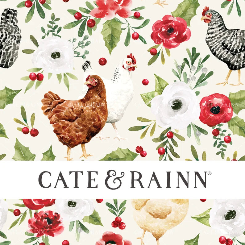 Christmas Roses and Holiday Chickens
