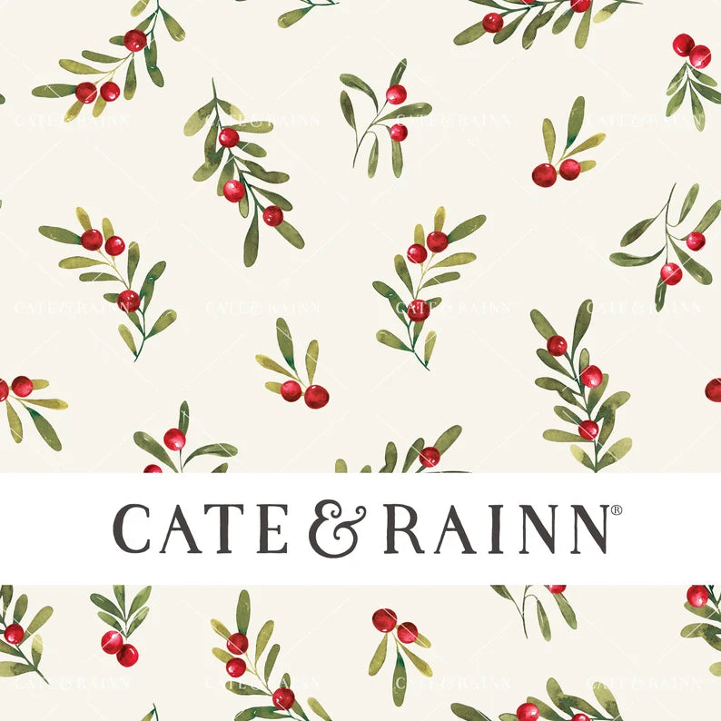 Vintage Christmas Holly Sprigs