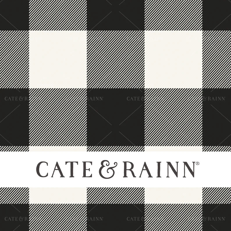 Black and Cream Buffalo Plaid