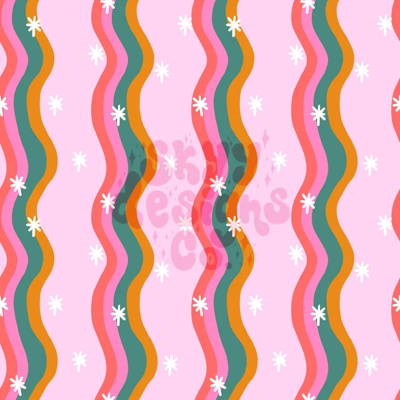 Retro wavy Christmas