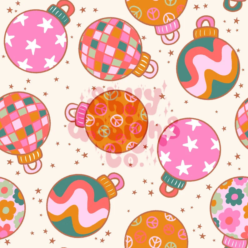 Retro christmas ornaments