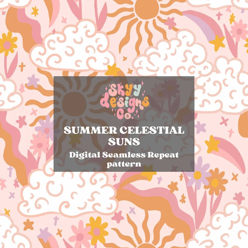 Celestial sun and moon