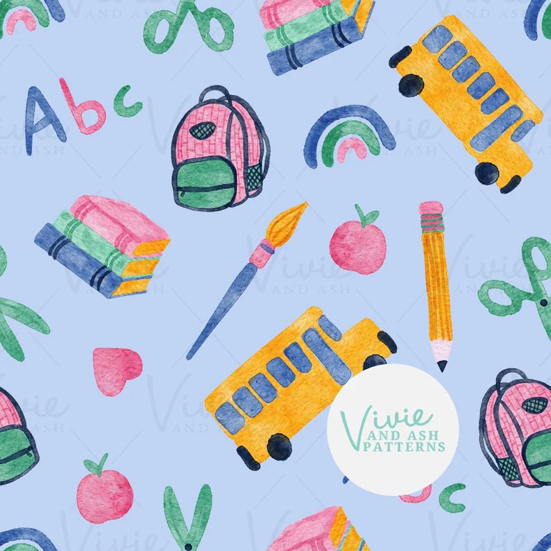 Blue Back to School